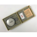 A mid 20th Century Hanhart stop watch in original carton, (a/f)