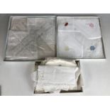 A number of vintage handkerchiefs