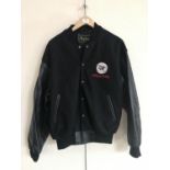 An official "Sleepy Hollow" (1999) film crew baseball jacket, manufactured by Klaus Davis (L) The