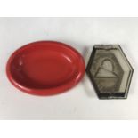 A Carlton ware 'Haig Scotch Whisky' dish together with a Moet and Chandon glass ashtray