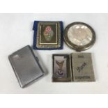 Powder compacts, a RAFA lighter and cigarette case