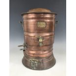 A Gem Supplies Co Ltd of London copper "The Gem Still Pure Water" filter