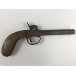 A mid 19th Century pocket percussion pistol