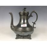 A late 19th century electroplate coffee pot by Philip Ashberry of Sheffield