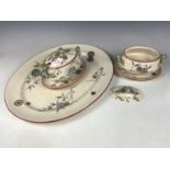 A Victorian Aesthetic Till & Sons Japan Sprig large ashet together with matching soup tureen with