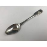 William Bateman I, a silver fiddle pattern tea spoon, London, 1824