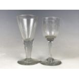 Two 19th century glasses