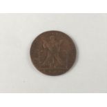 A 1790 Edinburgh Halfpenny copper token