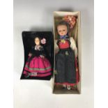 Two vintage continental dolls