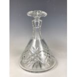 A Thomas Webb crystal glass decanter