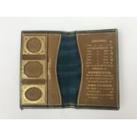 A Victorian Viennese gilt-tooled leather pocket stamp holder