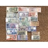 A small quantity of British and world bank notes