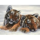 After Jonathan Truss (Contemporary) Siberian Sisters, giclee on paper, signed limited edition 175/