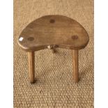 A 'Mouseman' Thompson of Kilburn oak milking stool