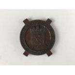 An 1861 City of Edinburgh and Midlothian Rifle Association bronze medallion