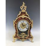 An Italian reproduction Rococo-style bracket clock, having a German two-train movement by Franz