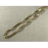 A 9ct gold rope-link type neck chain, 46 cm, 4.5g