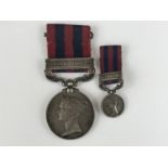An India General Service medal with Burma 1885-7 clasp to Captain J A C Widderburn, 2nd Bengal