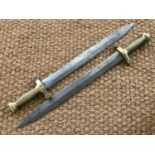 Two French Mle 1830 artillery short swords