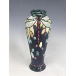 A Moorcroft "Favrile" pattern inverted baluster vase designed by Nicola Slaney, impressed and