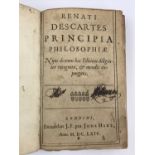 Descartes, Rene, Principia Philosophiae, London, Jona Hart, 1664, 176pp, 8vo, calf with brass