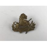 A British South African Police cap or collar badge, 4 cm x 3.5 cm