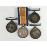Four British War Medals respectively to 25004 Pte E A Gerdes, DLI; 143539 Dvr E Mills, RA; 8344