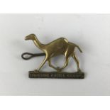 An Imperial Camel Corps brass cap badge