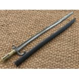 A French Mle 1866 Chassepot bayonet