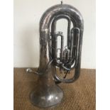 A Boosey & Co Ltd "Solbron" Class-A E Flat marching tuba engraved to the 4th Battalion Border