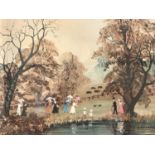 Helen Layfield Bradley MBE (1900-1979) Autumn, signed limited edition chromolithograph, having