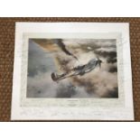 Robert Taylor Victory over Dunkirk, limited edition print signed by RAF pilots, with certificate,