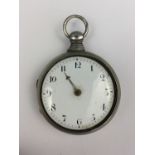 A Georgian pair-cased verge pocket watch by John Blurton of Stourbridge, (watch case silver, marks