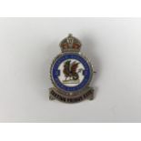 A 3rd RAF Fighter Squadron enamelled silver brooch