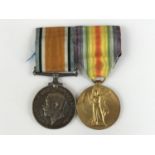 British War and Victory medals to 41172 Pte D D Macfarlane, Royal Scots