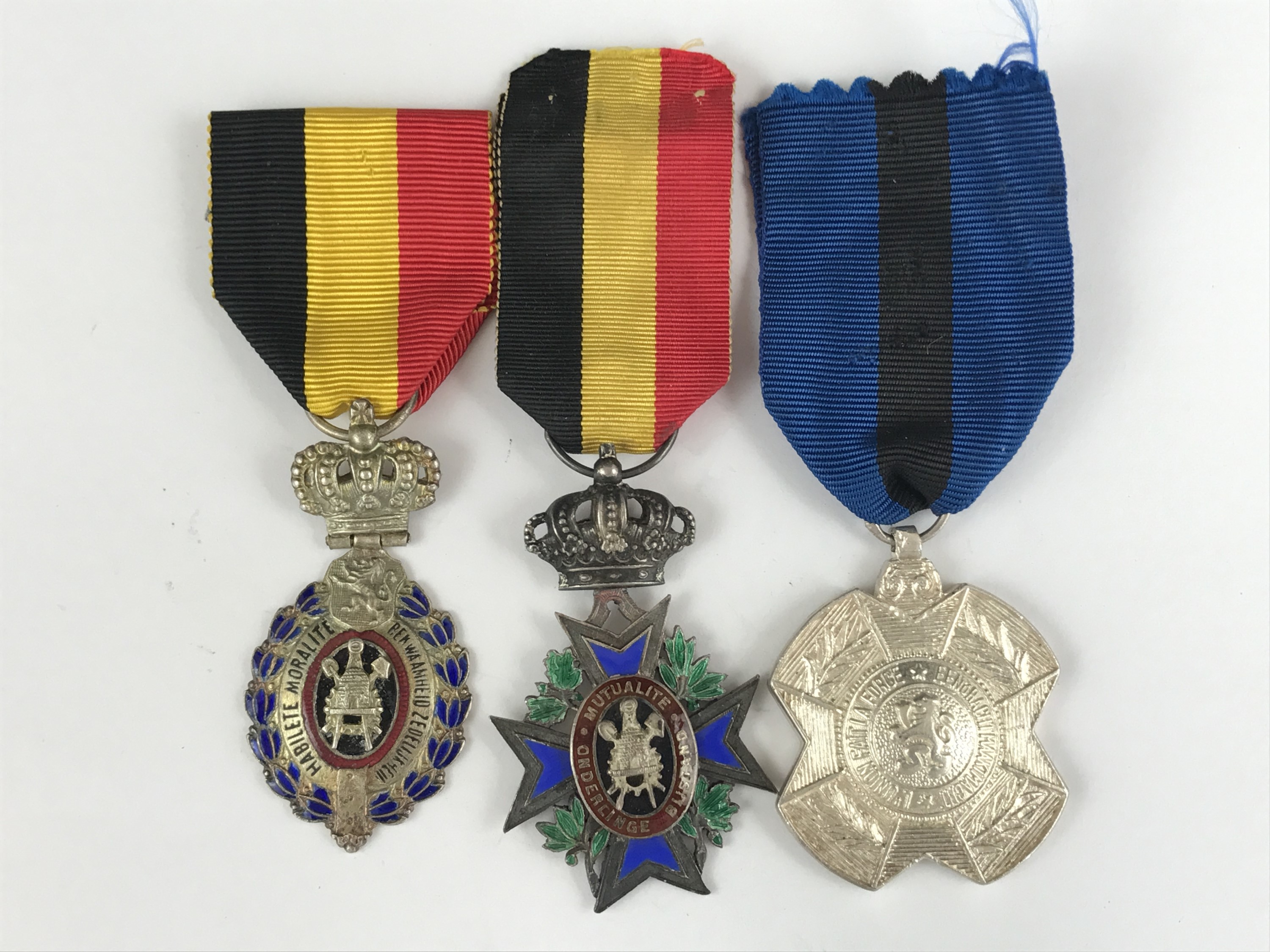 Three Inter-War Belgian medals, comprising an Order of King Leopold II