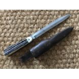 A late 19th / early 20th Century German folding hunting / campaign knife by J A Henckels, having
