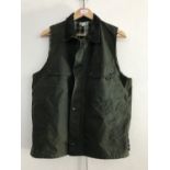 An Outdoor UK Ltd waxed waistcoat, size M