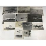 [Aviation] A group of aircraft photographs and photographic prints, circa 1930s-1940s, including a