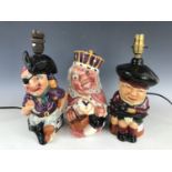 Three Shorter and Son table lamps, including Long John Silver, 25 cm