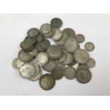 A quantity of GB silver coins, 370g