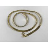 A 9ct gold S-link neck chain, 11.8g