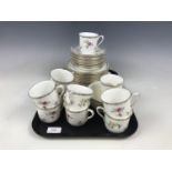 A 1930s Shelley Lowestoft 11595 pattern tea set