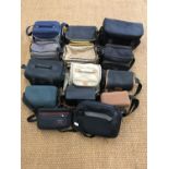 Fourteen various camera bags