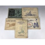 Vintage cigarette card albums including Modern Naval Craft, Aircraft of the Royal Air Force, Life in