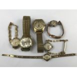 A quantity of mid 20th Century vintage wristwatches, including Ingersoll, Smith's 'Empire', Sekonda