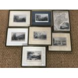 A quantity of 19th century framed views of Carlisle and Cumbria by Thomas Allum