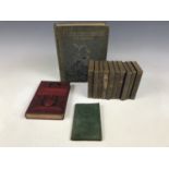 Miscellaneous English literature books including J. M. Barrie's Peter Pan and Wendy, c.1930, and the