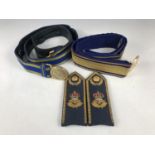 Two late 20th Century RAF dress waist belts