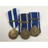 Three United Nations medals